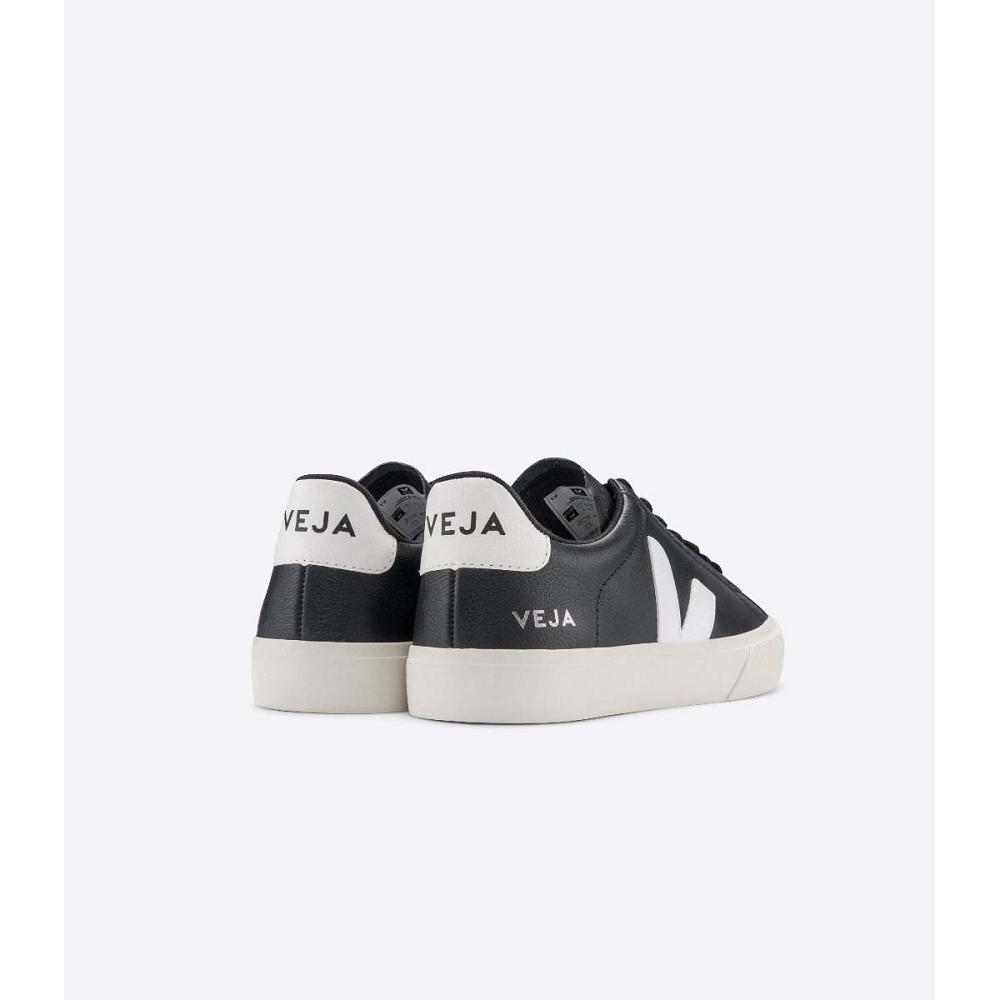 Veja CAMPO CHROMEFREE Low Tops Sneakers Heren Black/White | NL 294TCE